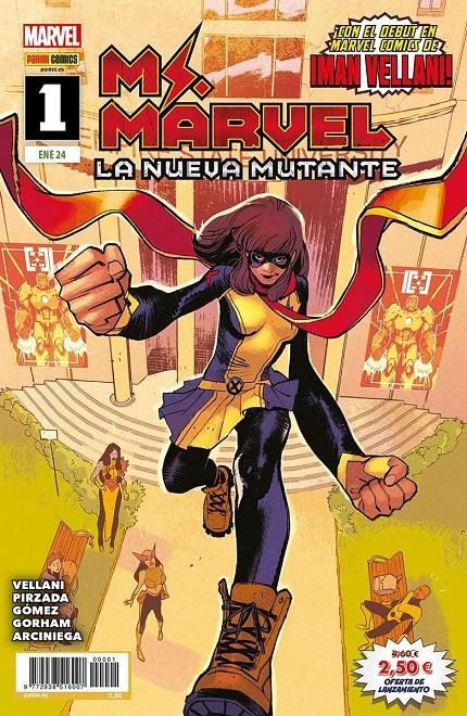 MS. MARVEL, LA NUEVA MUTANTE # 01 | 977293851600700001 | ADAM GORHAM - SABIR PIRZADA - IMAN VELLANI - CARLOS GÓMEZ