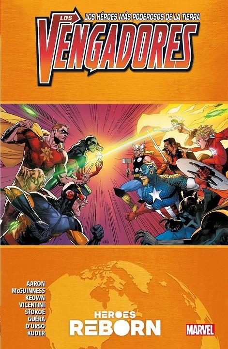 MARVEL PREMIERE LOS VENGADORES # 09 HEROES REBORN | 9788410510210 | AARON KUDER - R. M. GUERÁ - JASON AARON - DALE KEOWN - ED MCGUINNES - JAMES STOKOE | Universal Cómics