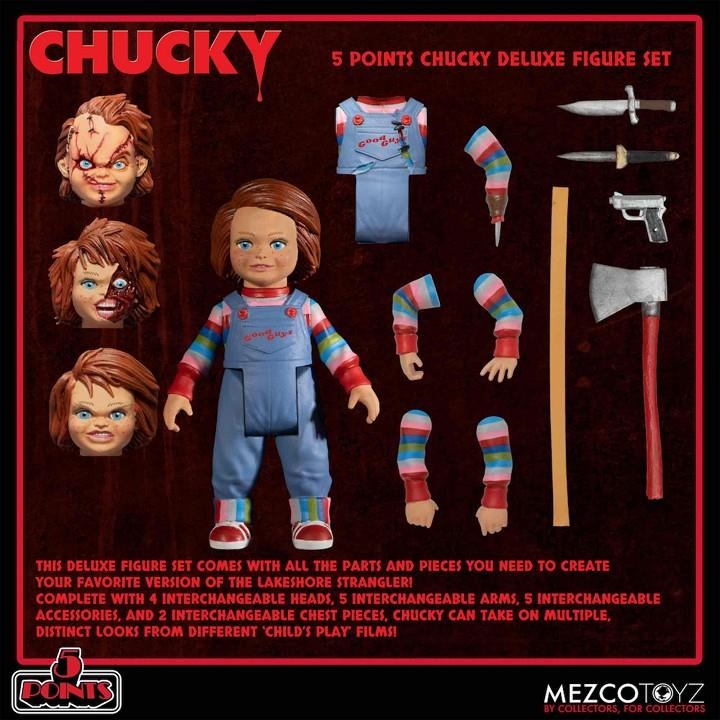 5 POINTS CHUCKY DELUXE FIGURE SET | 0696198181128