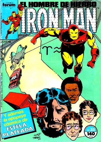 IRON MAN VOLUMEN I # 33 (WARNING CUPÓN CONTRACUBIERTA RECORTADO) | 9999900096446 | DENNIS O`NEIL - LUKE MC DONNELL - STAN LEE - JOHN BUSCEMA | Universal Cómics