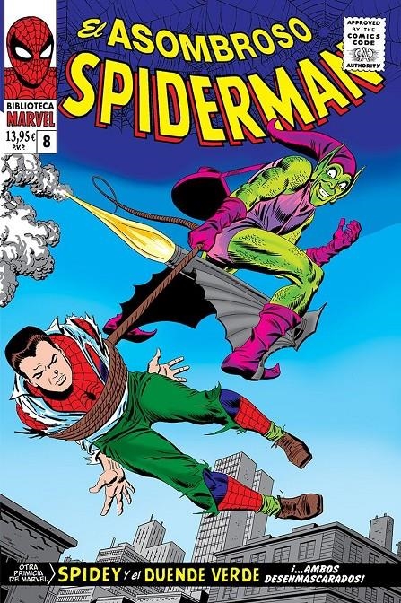 BIBLIOTECA MARVEL EL ASOMBROSO SPIDERMAN # 08 DE 1966 | 9788410511392 | STAN LEE - STEVE DITKO - JOHN ROMITA | Universal Cómics