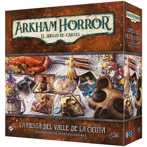 ARKHAM HORROR LA FIESTA DEL VALLE DE LA CICUTA EXPANSION DE INVESTIGADORES | 841333124021 | Universal Cómics