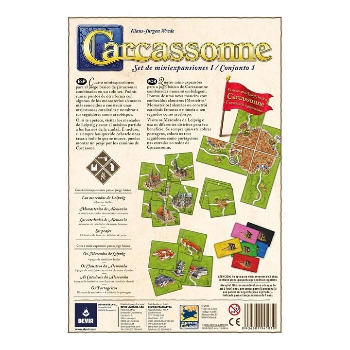 CARCASSONNE SET DE MINIEXPANSIONES REUNIDAS CONJUNTO # 01 | 8436607941019 | KLAUS JURGEN WREDE | Universal Cómics