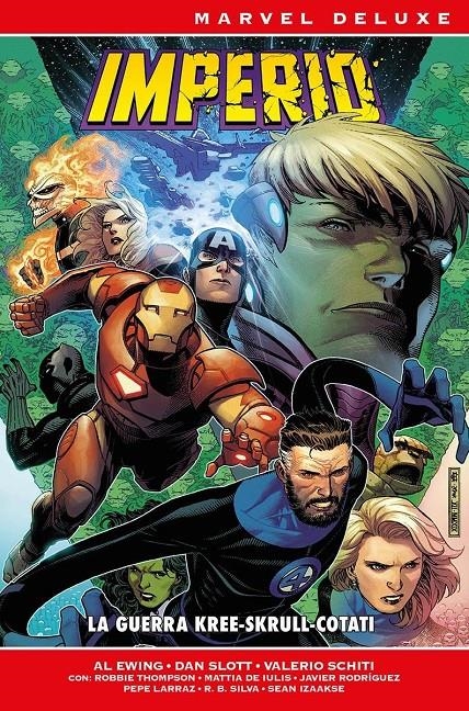 MARVEL DELUXE IMPERIO, LA GUERRA KREE-SKRULL-COTATI | 9788410512078 | PEPE LARRAZ - DAN SLOTT - R. B. SILVA - VALERIO SCHITI - AL EWING - SEAN IZAAKSE | Universal Cómics