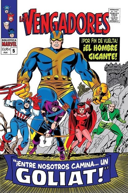 BIBLIOTECA MARVEL LOS VENGADORES # 05 DE 1966 | 9788410511873 | STAN LEE -DON HECK | Universal Cómics