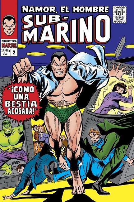 BIBLIOTECA MARVEL NAMOR, EL HOMBRE SUBMARINO # 02 DE 1966 A 1967 | 9788410511897 | STAN LEE - GENE COLAN - BILL EVERETT | Universal Cómics