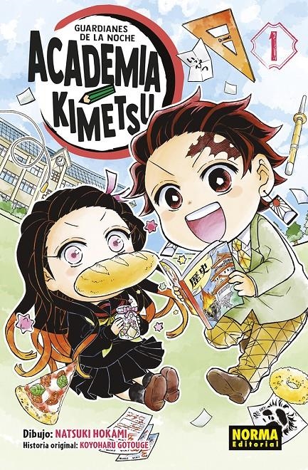 GUARDIANES DE LA NOCHE, ACADEMIA KIMETSU # 01 | 9788467969160 | KOYOHARU GOTOUGE | Universal Cómics