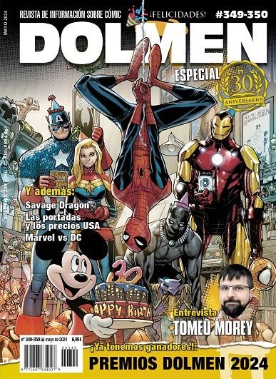 DOLMEN # 349 - 350 ESPECIAL 30 ANIVERSARIO | 977169763400700349 | VARIOS AUTORES | Universal Cómics