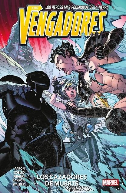 MARVEL PREMIERE LOS VENGADORES # 11 LOS CAZADORES DE MUERTE | 9788410513419 | UAN FRIGERI - IBAN COELLO - JAVIER GARRÓN - JASON AARON - KEV WALKER | Universal Cómics