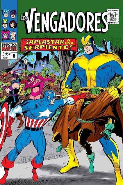 BIBLIOTECA MARVEL LOS VENGADORES # 06 DE 1966 A 1967 | 9788410513464 | STAN LEE - ROY THOMAS - DON HECK | Universal Cómics