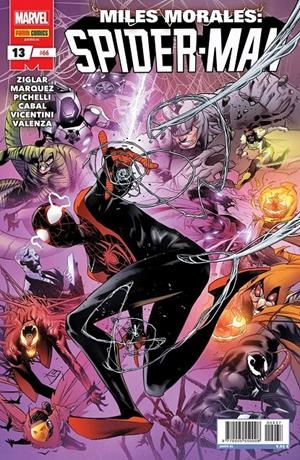 SPIDER-MAN # 66 MILES MORALES 13 | 977000555000800037 | CODY ZIGLAR - DAVID MARQUEZ - FEDERICO VICENTINI- SARA PICHELLI - JUANN CABAL