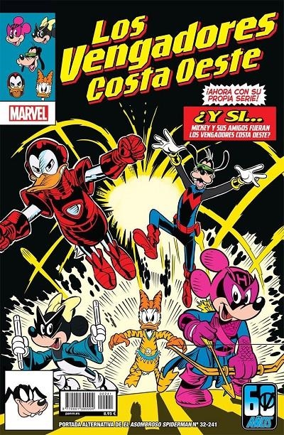 SPIDERMAN VOL 2 # 241 EL ASOMBROSO SPIDERMAN 32 PORTADA ALTERNATIVA DISNEY WHATI IF? VENGADORES COSTA OESTE | 977000139000400241 | MARCELO FERREIRA - JUSTINA IRELAND