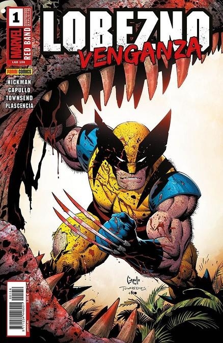 LOBEZNO VOL 5 # 156 LOBEZNO VENGANZA 1 CAZA SANGRIENTA RED BAND | 977123444600100156 | JONATHAN HICKMAN - GREG CAPULLO