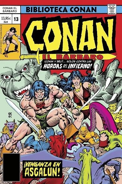 BIBLIOTECA CONAN EL BÁRBARO # 13 DE 1976-1977 | 9788410516489 | LEN WEIN - ROY THOMAS - JOHN BUSCEMA | Universal Cómics