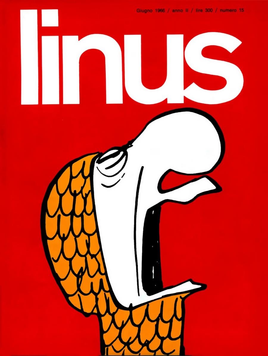 LINUS 1966 ANNO 02 # 15 REVISTA ORIGINAL EN ITALIANO | 9999900110067 | VARIOS AUTORES