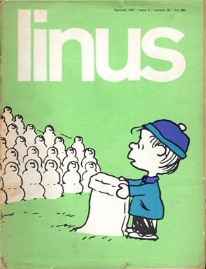 LINUS 1967 ANNO 03 # 22 REVISTA ORIGINAL EN ITALIANO (PORTADA RASGADA) | 9999900110111 | VARIOS AUTORES | Universal Cómics