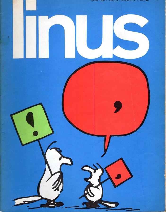 LINUS 1968 ANNO 04 # 37 REVISTA ORIGINAL EN ITALIANO | 9999900110241 | VARIOS AUTORES