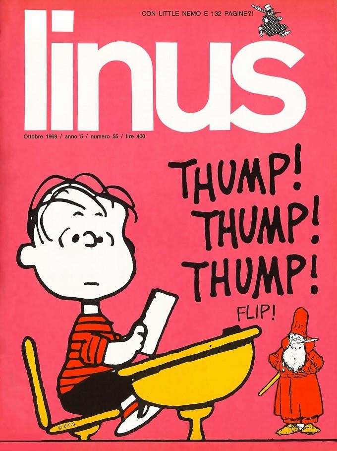 LINUS 1969 ANNO 05 # 55 REVISTA ORIGINAL EN ITALIANO | 9999900110418 | VARIOS AUTORES