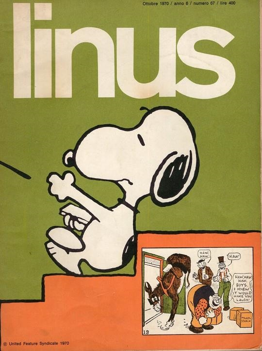 LINUS 1970 ANNO 06 # 67 REVISTA ORIGINAL EN ITALIANO | 9999900110845 | VARIOS AUTORES