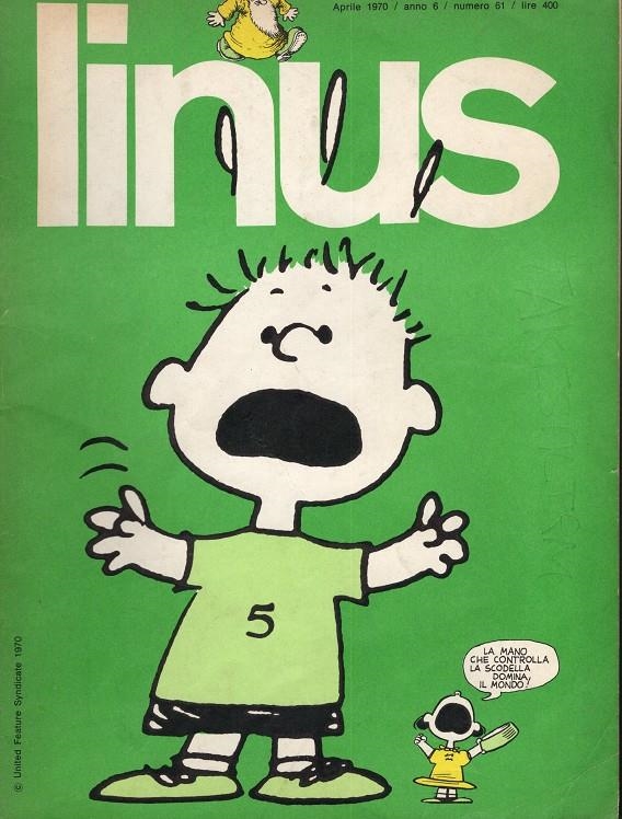 LINUS 1970 ANNO 06 # 61 REVISTA ORIGINAL EN ITALIANO | 9999900110906 | VARIOS AUTORES