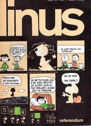LINUS 1975 ANNO 11 # 05 REVISTA ORIGINAL EN ITALIANO | 9999900110968 | VARIOS AUTORES | Universal Cómics