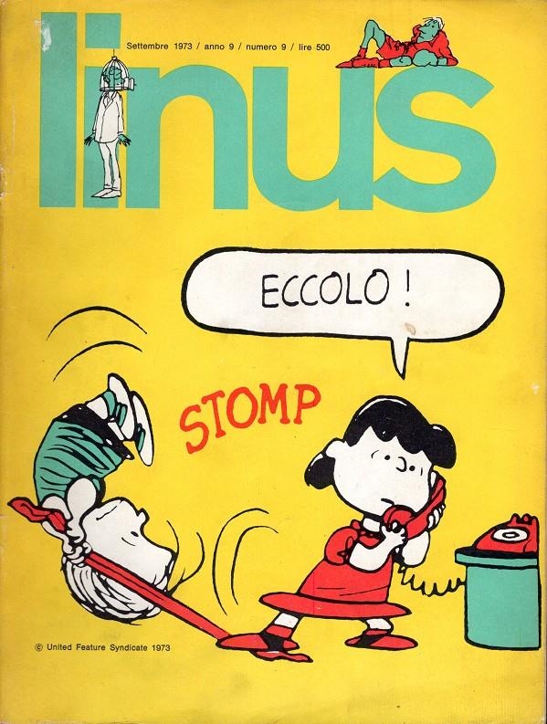 LINUS 1973 ANNO 09 # 09 REVISTA ORIGINAL EN ITALIANO | 9999900111163 | VARIOS AUTORES
