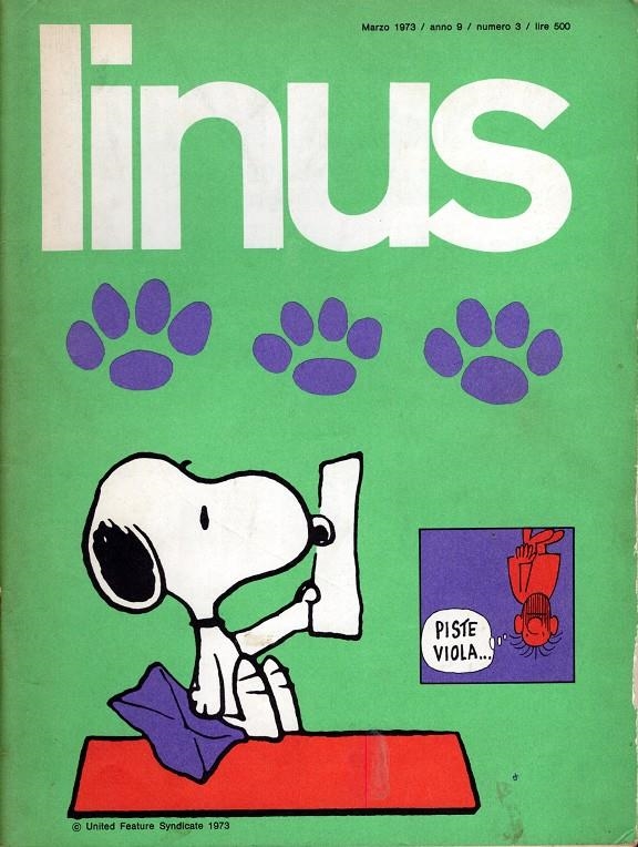 LINUS 1973 ANNO 09 # 03 REVISTA ORIGINAL EN ITALIANO | 9999900111224 | VARIOS AUTORES | Universal Cómics