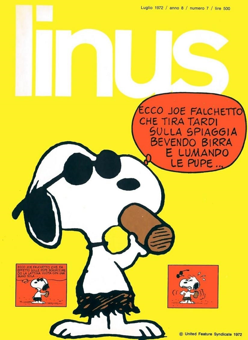 LINUS 1972 ANNO 08 # 07 REVISTA ORIGINAL EN ITALIANO | 9999900111309 | VARIOS AUTORES