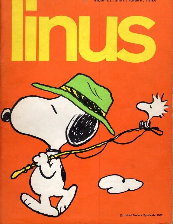 LINUS 1972 ANNO 08 # 06 REVISTA ORIGINAL EN ITALIANO | 9999900111316 | VARIOS AUTORES