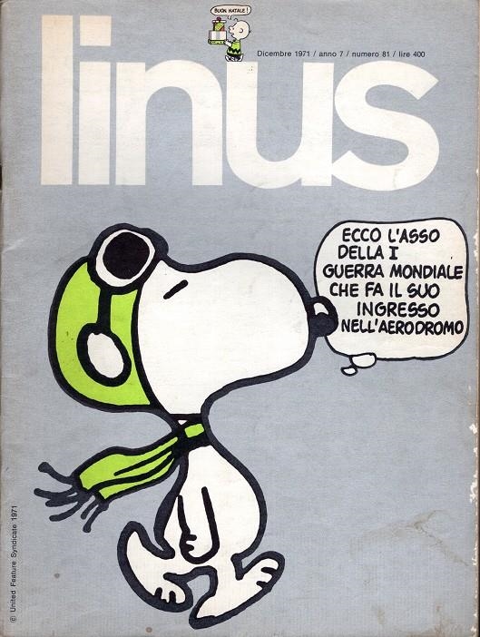 LINUS 1971 ANNO 07 # 12 REVISTA ORIGINAL EN ITALIANO | 9999900111378 | VARIOS AUTORES