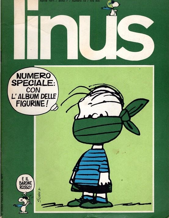 LINUS 1971 ANNO 07 # 04 REVISTA ORIGINAL EN ITALIANO | 9999900111453 | VARIOS AUTORES