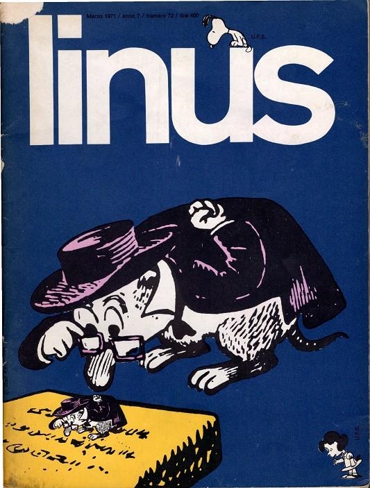 LINUS 1971 ANNO 07 # 03 REVISTA ORIGINAL EN ITALIANO | 9999900111460 | VARIOS AUTORES