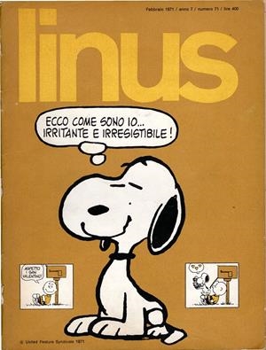 LINUS 1971 ANNO 07 # 02 REVISTA ORIGINAL EN ITALIANO | 9999900111477 | VARIOS AUTORES | Universal Cómics