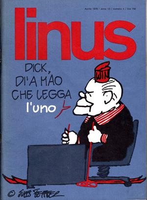 LINUS 1976 ANNO 12 # 04 REVISTA ORIGINAL EN ITALIANO | 9999900112030 | VARIOS AUTORES | Universal Cómics
