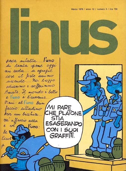 LINUS 1976 ANNO 12 # 03 REVISTA ORIGINAL EN ITALIANO (PORTADA RAYADA) | 9999900112047 | VARIOS AUTORES | Universal Cómics
