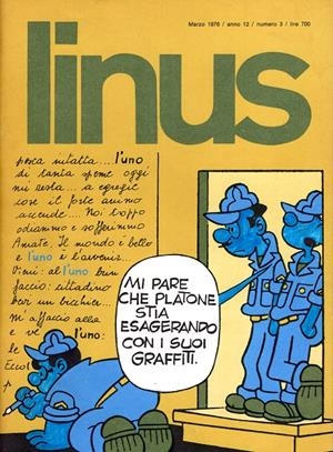 LINUS 1976 ANNO 12 # 03 REVISTA ORIGINAL EN ITALIANO (PORTADA RAYADA) | 9999900112047 | VARIOS AUTORES | Universal Cómics
