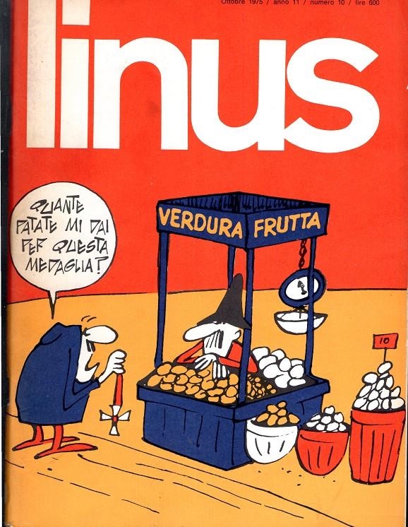 LINUS 1975 ANNO 11 # 10 REVISTA ORIGINAL EN ITALIANO | 9999900112092 | VARIOS AUTORES | Universal Cómics
