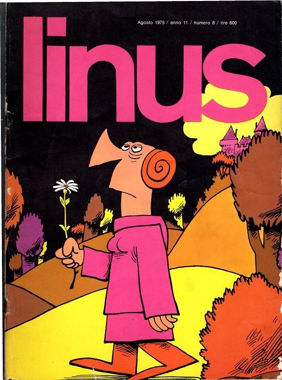 LINUS 1975 ANNO 11 # 08 REVISTA ORIGINAL EN ITALIANO | 9999900112115 | VARIOS AUTORES