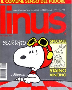 LINUS 1992 ANNO 28 # 10 REVISTA ORIGINAL EN ITALIANO | 9999900112306 | VARIOS AUTORES | Universal Cómics