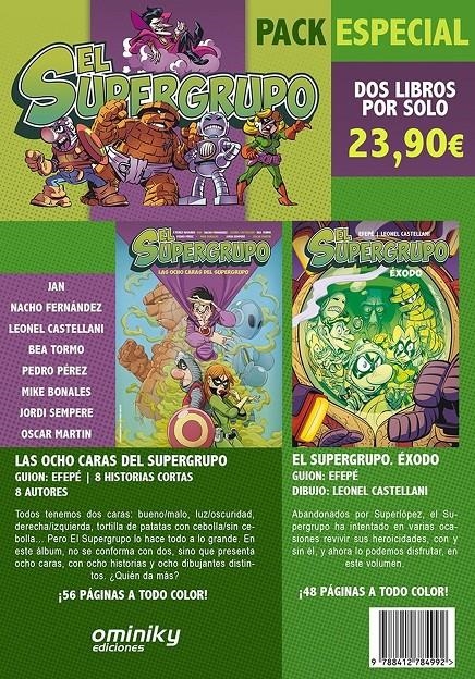 PACK ESPECIAL EL SUPERGRUPO | 9788412784992 | EFEPÉ - LEONEL CASTELLANI - ÓSCAR MARTÍN - JORDI SEMPERE - BEA TORMO - JAN - NACHO FERNÁNDEZ | Universal Cómics