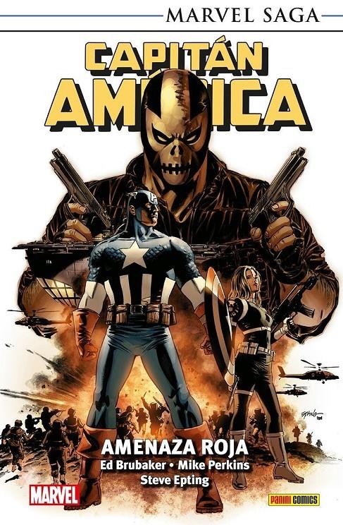 CAPITÁN AMÉRICA MARVEL SAGA RÚSTICA # 03 AMENAZA ROJA | 9788410519138 | MIKE PERKINS - ED BRUBAKER - MARCOS MARTÍN - JAVIER PULIDO - STEVE EPTING