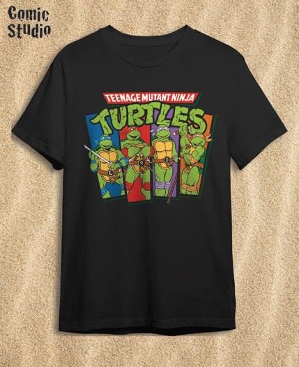 CAMISETA TORTUGAS NINJA NEGRO TALLA M | 8435073716497 | COMIC STUDIO | Universal Cómics