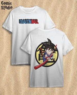 CAMISETA DRAGON BALL GOKU PALO BLANCA TALLA M | 8435073740140 | COMIC STUDIO | Universal Cómics