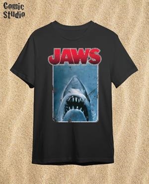 CAMISETA JAWS NEGRO TALLA XL | 8435073721194 | COMIC STUDIO | Universal Cómics