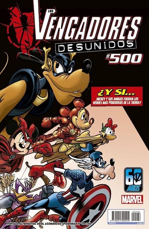 SPIDERMAN VOL 2 # 248 EL ASOMBROSO SPIDERMAN 37 PORTADA ALTERNATIVA DISNEY - WHAT IF? LOS VENGADORES #500 | 977000139000400248 | NIKO HENRICHON - JOE KELLY - ED MCGUINNESS - GLEB MELNIKOV - JUSTINA IRELAND