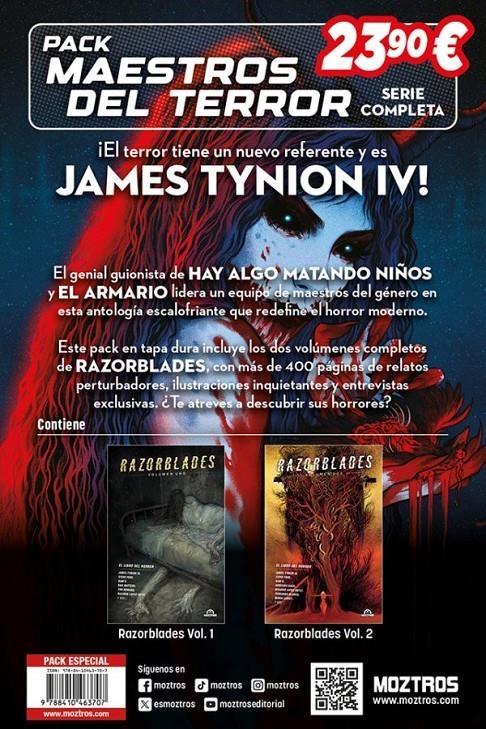 PACK MAESTROS DEL TERROR RAZORBLADES | 9788410463707 | JAMES TYNION IV - RAM - STEVE FOXE - DAN WATTERS - TINI HOWARD- RICARDO LÓPEZ ORTIZ | Universal Cómics