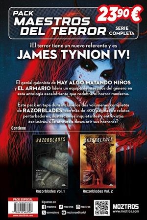 PACK MAESTROS DEL TERROR RAZORBLADES | 9788410463707 | JAMES TYNION IV - RAM - STEVE FOXE - DAN WATTERS - TINI HOWARD- RICARDO LÓPEZ ORTIZ | Universal Cómics