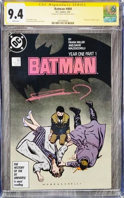 USA BATMAN # 404 YEAR ONE PART ONE CGC SIGNATURE SERIES 9.4 | 9999900119114 | FRANK MILLER - DAVID MAZZUCCHELLI | Universal Cómics
