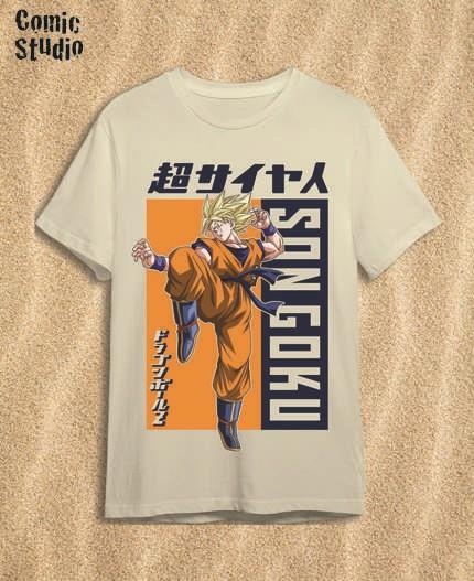 CAMISETA DRAGON BALL GOKU SUPER SAIYAN ANGORA TALLA XL | 8435767623094 | COMIC STUDIO | Universal Cómics