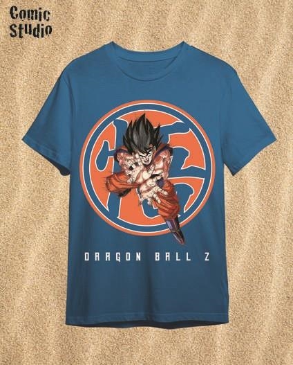 CAMISETA DRAGON BALL GOKU AZUL OCEANO TALLA XL | 8435767622295 | COMIC STUDIO | Universal Cómics